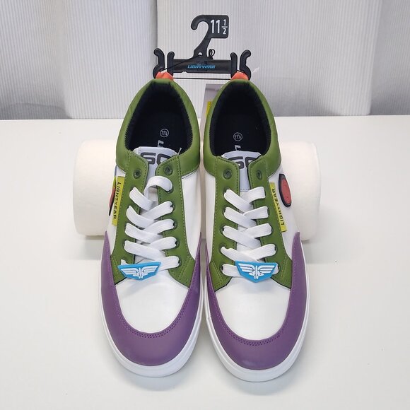 Disney Pixar Lightyear Toy Story Men's 11.5 M Canvas Lace Up Low Top Sneaker NWT - Picture 1 of 7